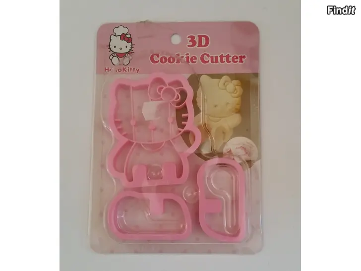 Myydään 3D Hello Kitty kakkumuottipakkaus uusi -hinta 4e