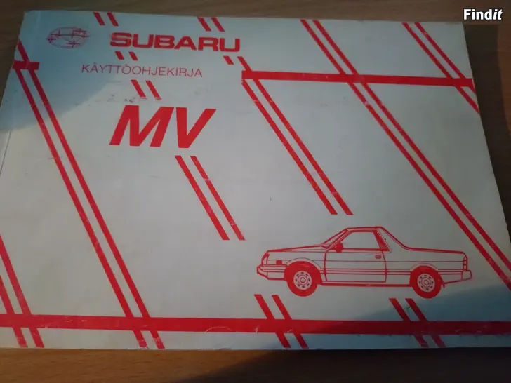 Myydään Subaru Pick up - Käyttöohjekirja