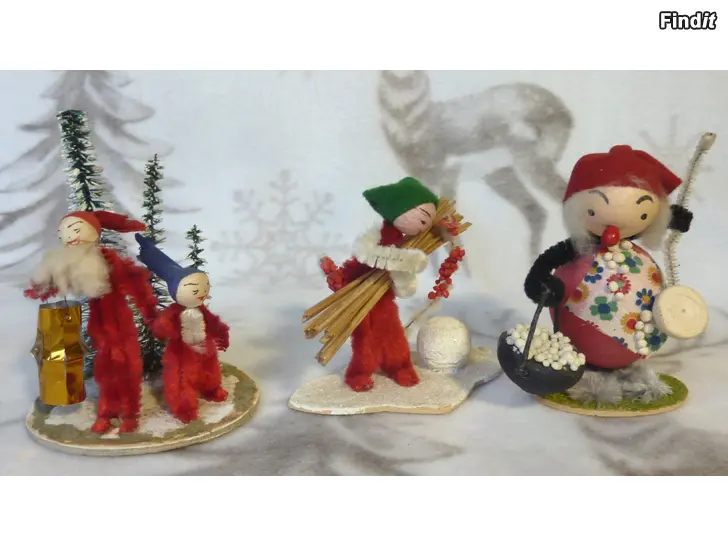 Myydään Vintage joulutonttuja