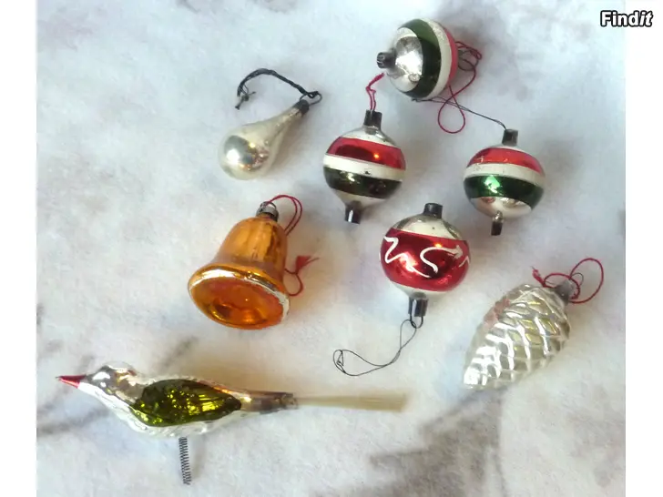 Myydään Hienoja vanhoja joulukoristeita