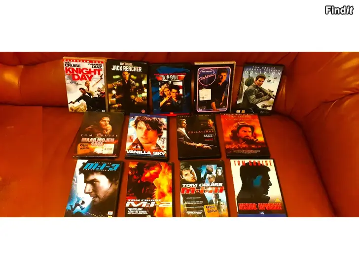 Myydään Dvd-leffoja Tom Cruise Johnny Depp Jim Carrey Julia Roberts Richard Gere yms