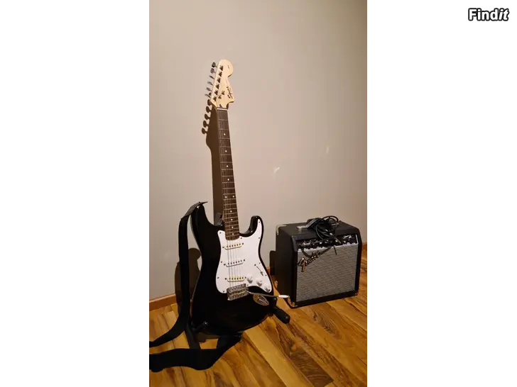 Säljes Elgitarrpaket, Squier Stratocaster + Fender förstärkare
