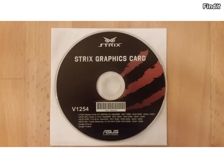 Myydään Asennus CD nVidia Grafiikkakortti 2e