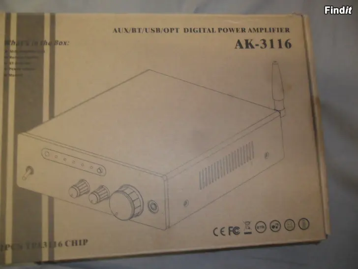 Myydään woopker ak3116 stereo vahvistin
