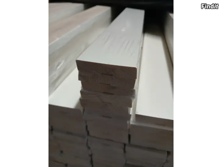 Myydään Jalkalista 14x65x3600 Valkoinen talouslaatu