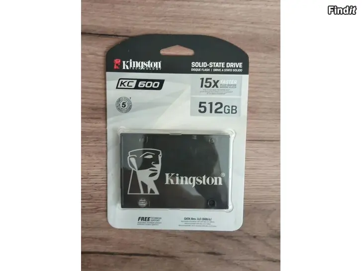 Myydään Kingston KC600 512 Gt SATA III 2,5 SSD-levy