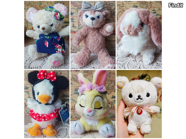 Säljes Japanilaiset Pehmolelut - Rilakkuma, Disney, Girly Bear  Pupu