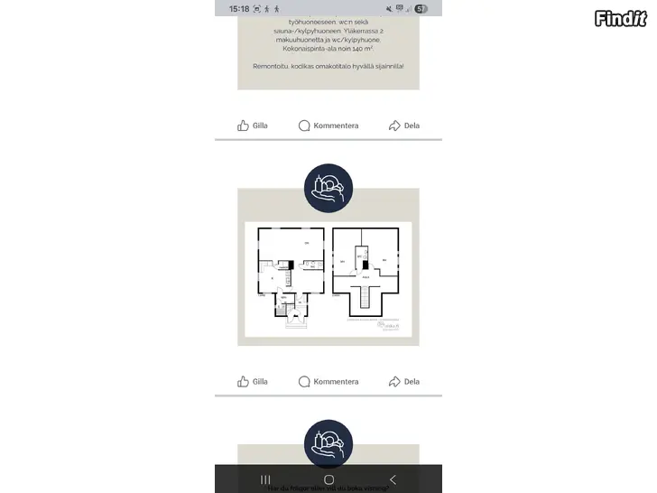 Uthyres Egnahemshus i Jakobstad på lugnt och populärt område