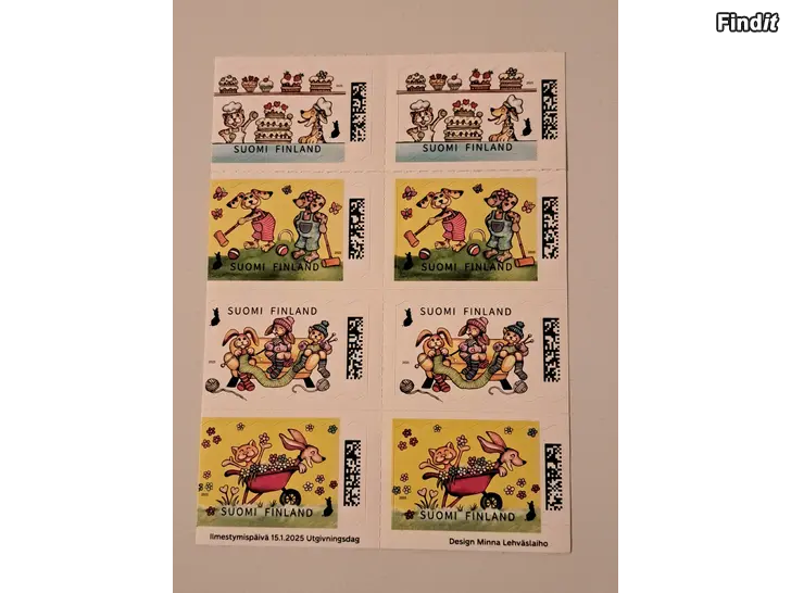 Myydään Postimerkit, Ikimerkit 8 kpl, postituoreet