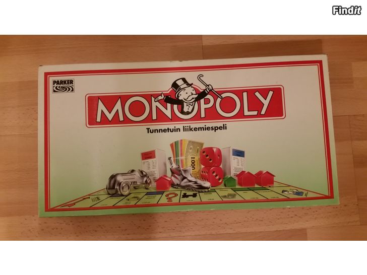 Myydään Monopoly Parker vintage lautapeli v.1993 - 20e