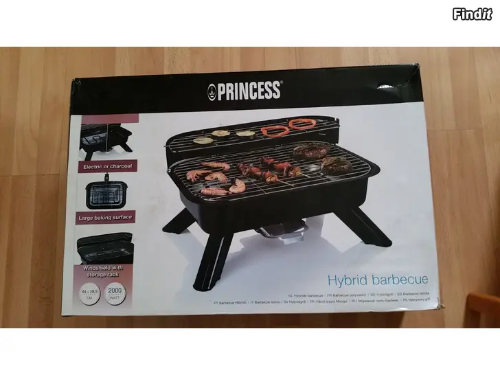 Myydään Princess 112252 BBQ hybridigrilli 20e