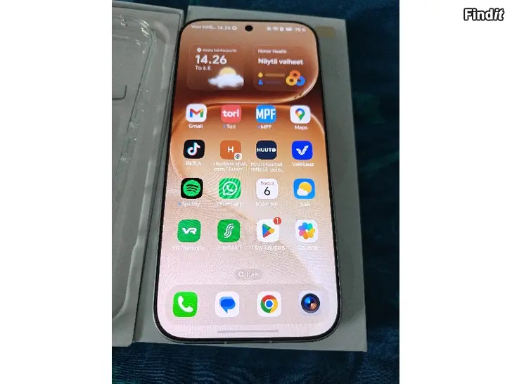 Myydään Honor 600 Pro 512gb Golden White