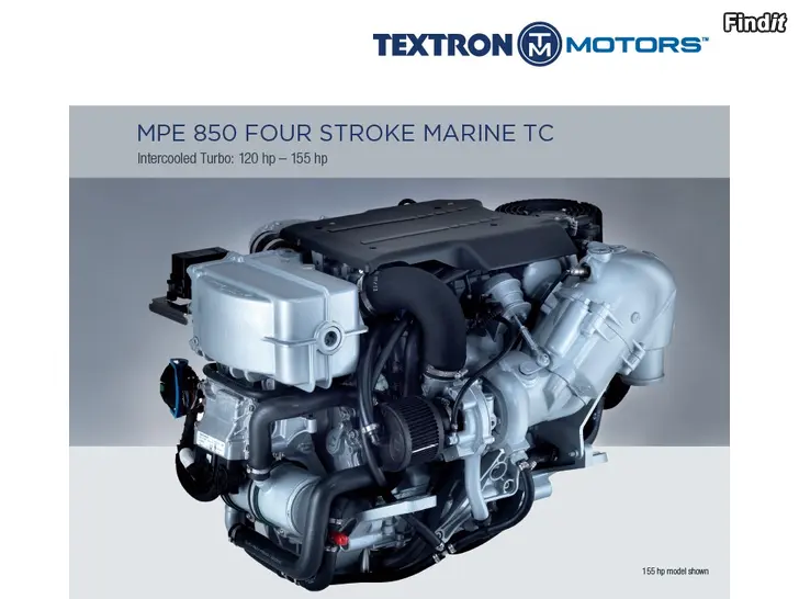 Myydään 2 st TEXTRON 120 HP + VATTENJET