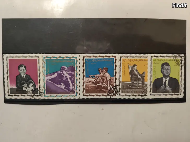 Myydään JEMENIN Kuningaskunnan Kennedy-merkit 1965