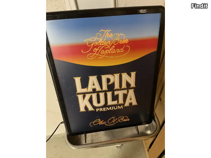 Myydään Lapin Kulta valomainostaulu