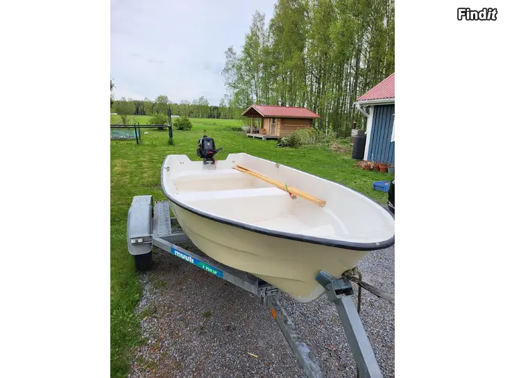 Myydään Vene + Perämoottori Suzuki DF6