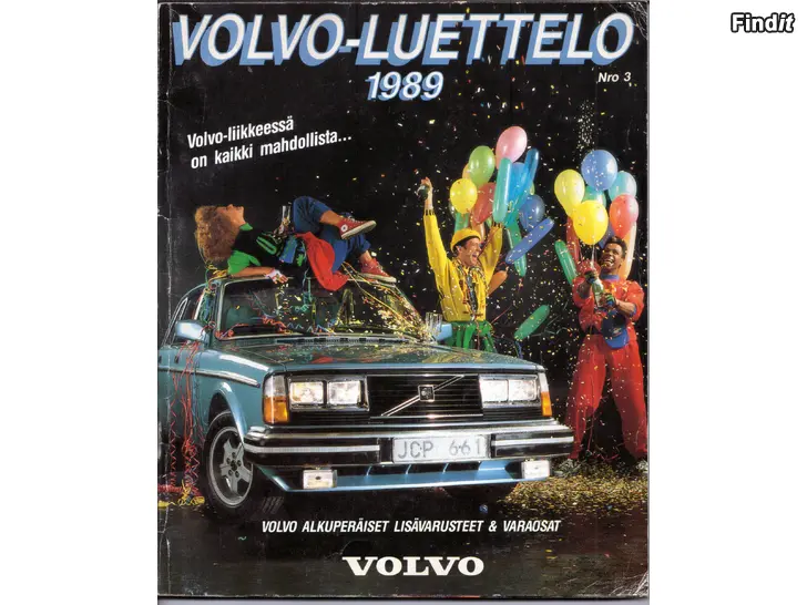 Myydään Volvo luetteloita  Katalog  varaosat ja lisävarusteet 1989