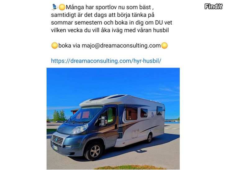 Uthyres Husbilsemester