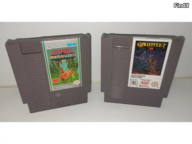 Säljes Nintendo 8-bit NES Gauntlet 2 ja Ikari Warriors
