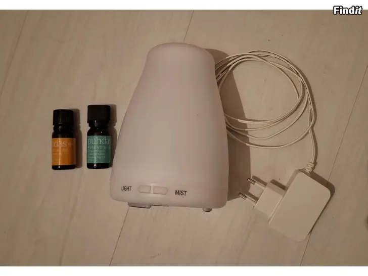 Säljes Puhdas+ Aroma Diffuser 160 ml ja eteeriset öljyt