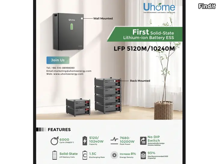 Säljes 10kWh Lithium batteri för solpaneler