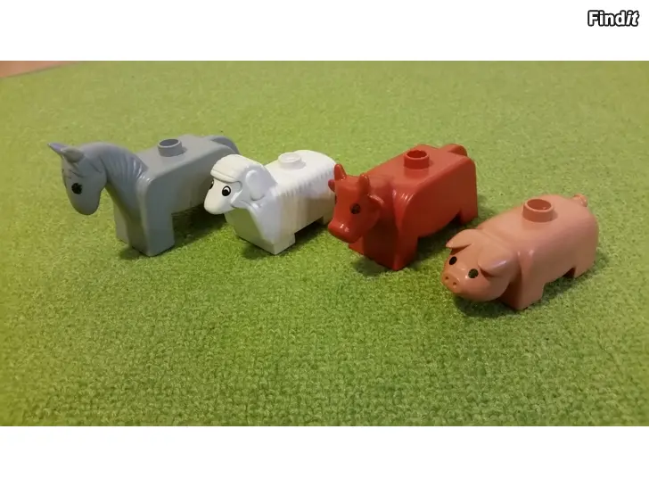 Myydään Vintage Lego Duplo Maatilan eläimet 4kpl  -hinta 10e