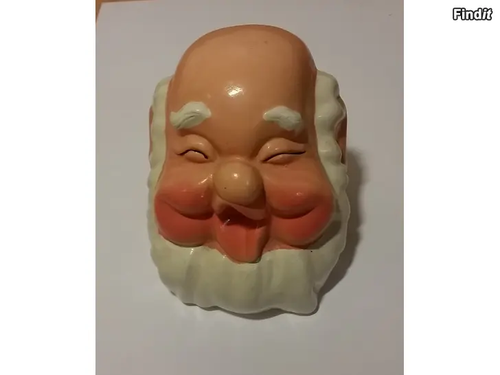 Myydään Keramiikkapatsas Ukon pää - säästöpossu 4e