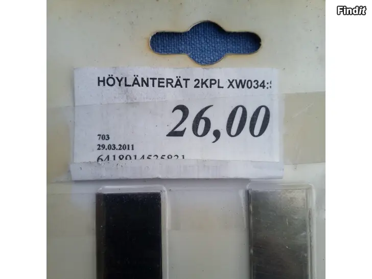 Myydään Höylä terät 2 kpl paketissa