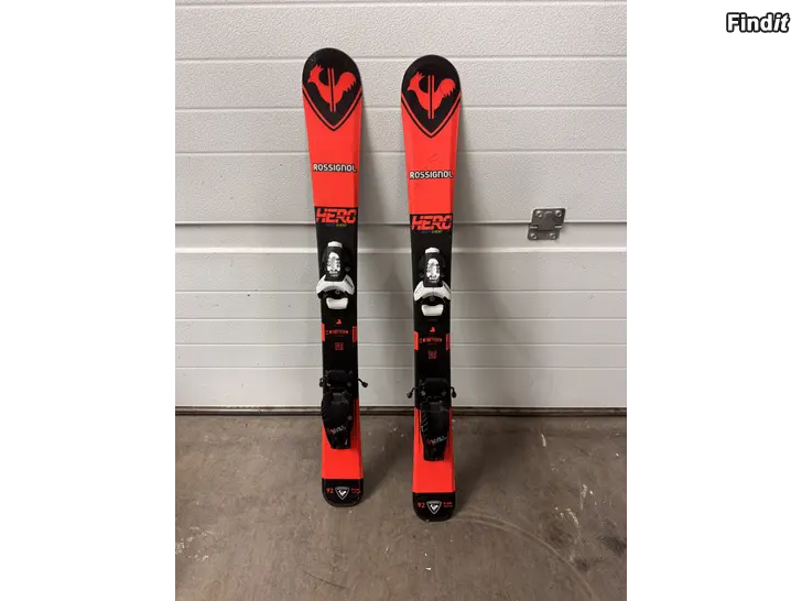 Säljes Slalompaket Rossignol hero slalomskidor 92cm + slalompjäxor 215 mm