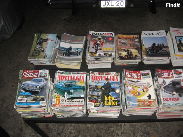 Säljes classic motor tidningar