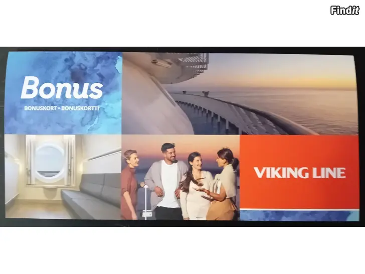 Säljes Viking Line A-luokan bonuskortti risteilyihin 17.4.2026 asti