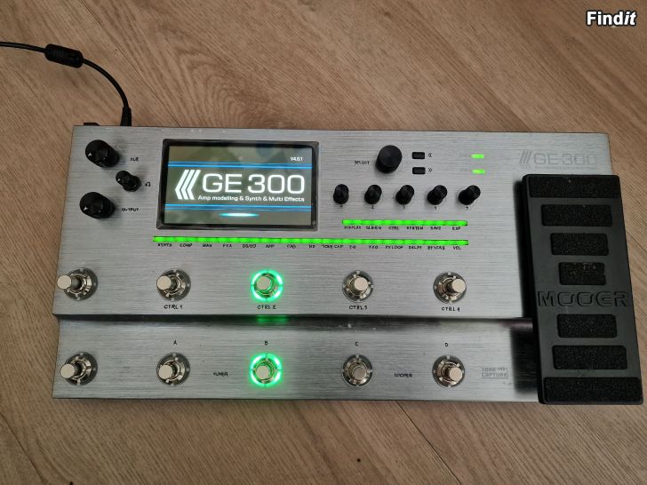 Myydään MOOER GE300 multi-effekt pedal