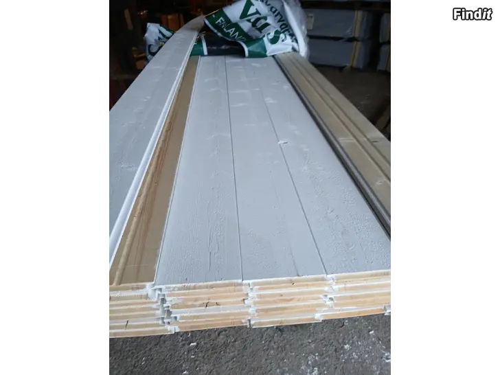 Myydään HsPL 18x145 Frosty White talouslaadun hienosahattu sisäverhouspaneeli