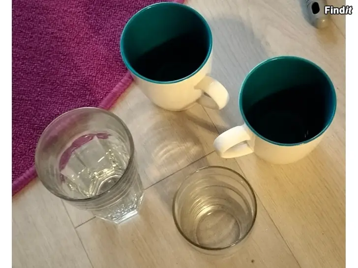 Myydään Mukit juomalasit
