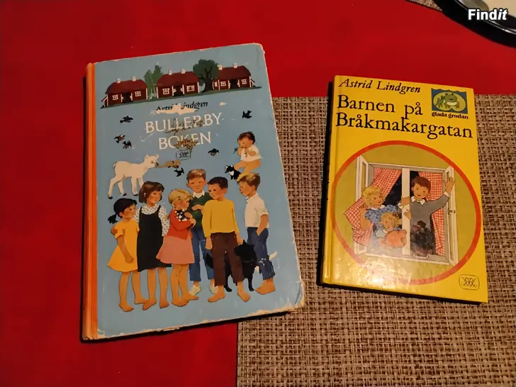 Säljes Bullerby Boken o Barnen på Bråkmakargatan