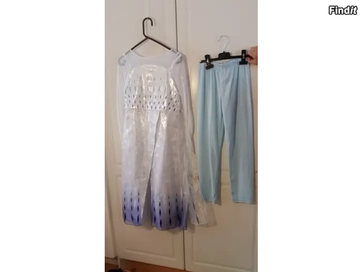 Myydään Disney Frozen Elsa White Dress and Pant set up to 128  -hinta 22e  i