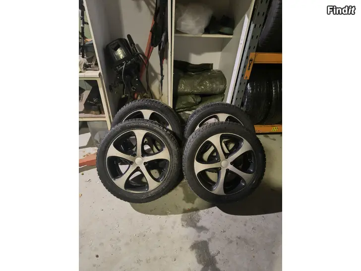 Säljes 5x112 18 tums mb alufälgar med vinterdäck