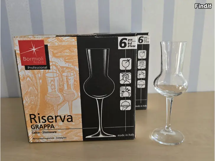 Säljes Riserva Grappa glas