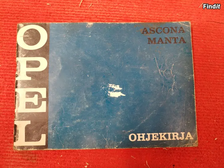 Myydään OPEL Manta ja Ascona käsikirja