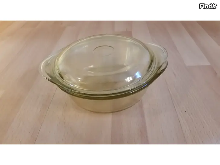 Myydään Lasikulho uunikulho kannella 6dl  -3e