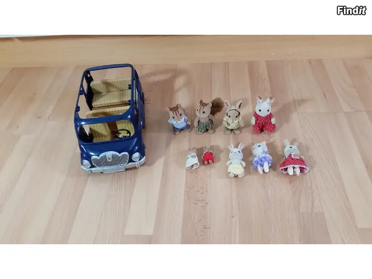 Myydään Sylvanian Families Minibussi ja Eläinhahmot -8e