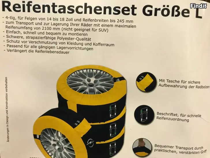 Myydään Uudet Opel rengaspussit 4 kpl