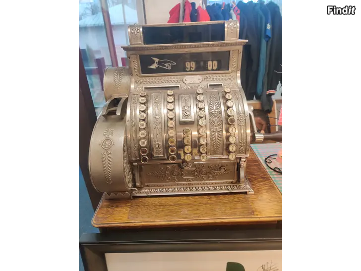 Myydään National vanha kassakone