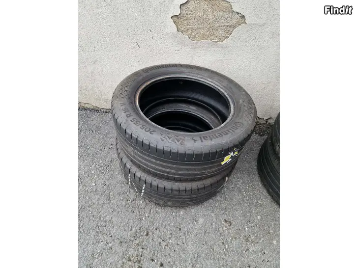 Myydään 205/55/16 continental 2023 2kpl