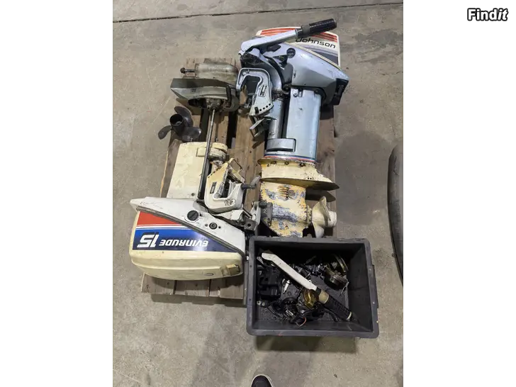 Myydään 2kpl 15hv evinrude/johnson