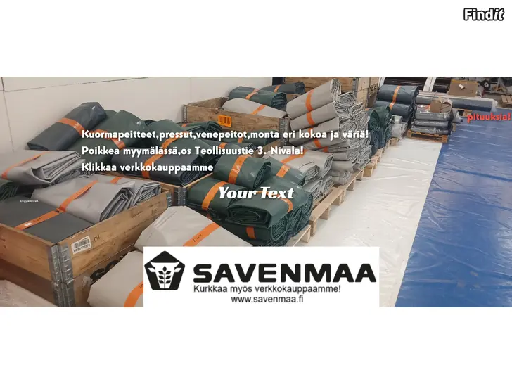 Myydään Kuormapeitteet,pressut,venepeitot,oviverhot Savenmaalta