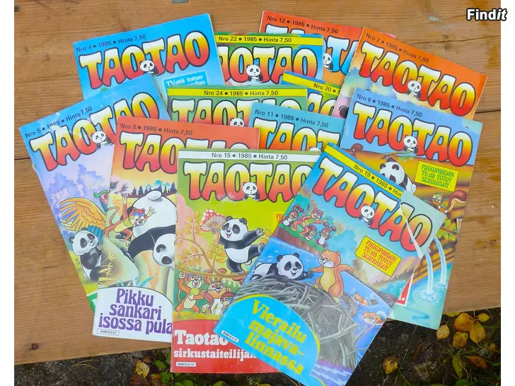 Myydään Tao Tao lehtiä vuosilta 1985 ja 1986
