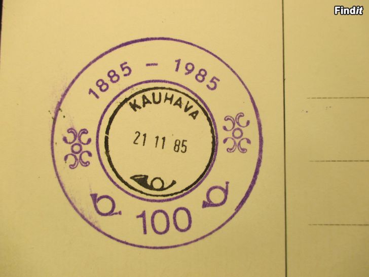 Myydään KAUHAVA 100 vuotta, 1885-1985