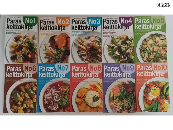 Myydään Paras keittokirja -sarja 10 osaa