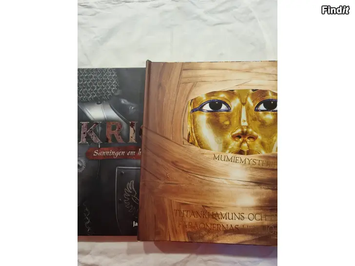 Säljes 2 böcker, Mumier och Krigare